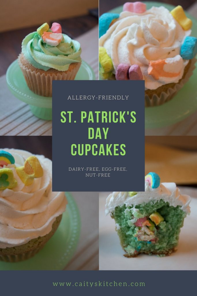 Allergy Friendly St. Patrick's Day Cupcakes 