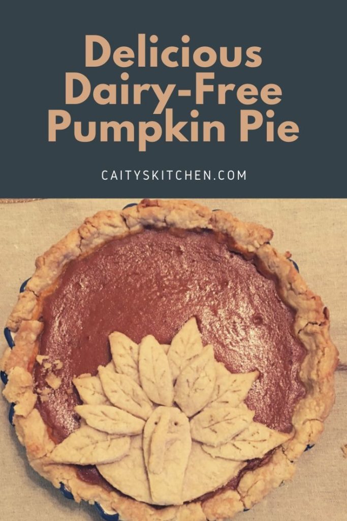 delicious dairy free pumpkin pie